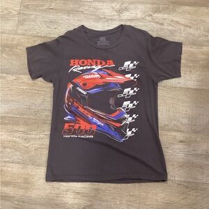 Racing Men's Short Sleeve Tee - Black and Red